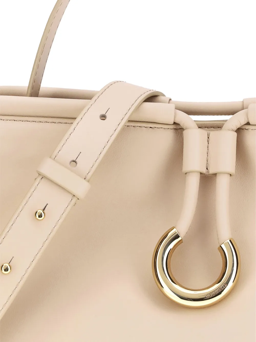 Coccinelle Lisbet shopper met ronde ring Roze