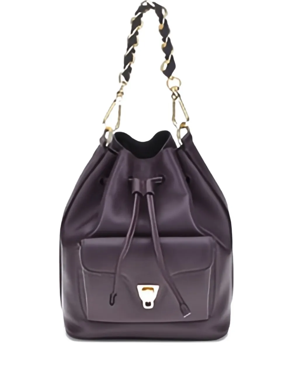 mini chain-strap bucket bag