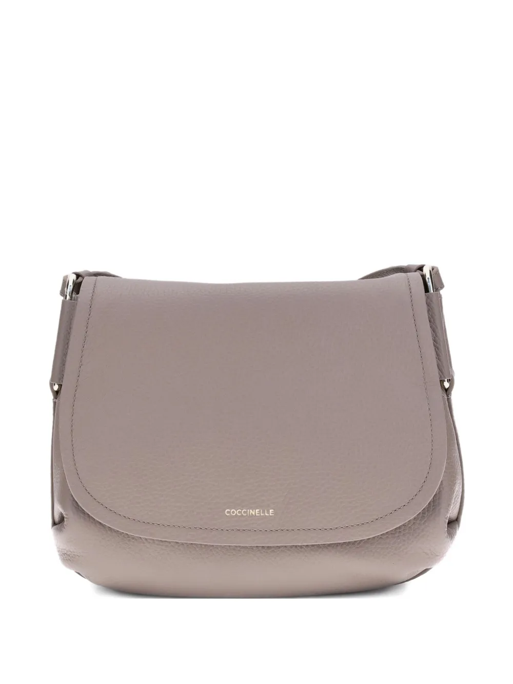 Coccinelle Rebekka flap-detail leather shoulder bag - Grigio