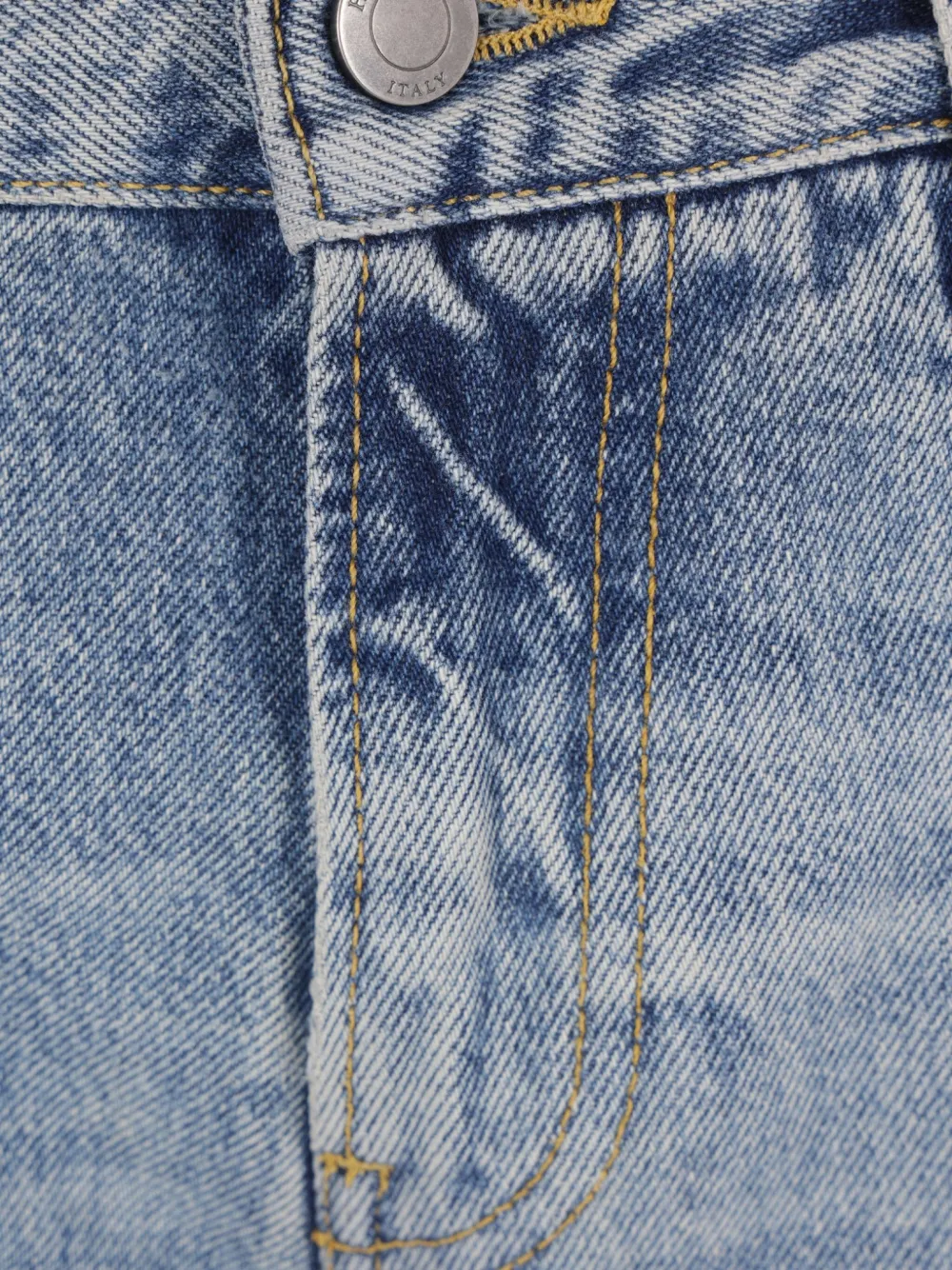 Haikure cotton five-pocket jeans Blauw