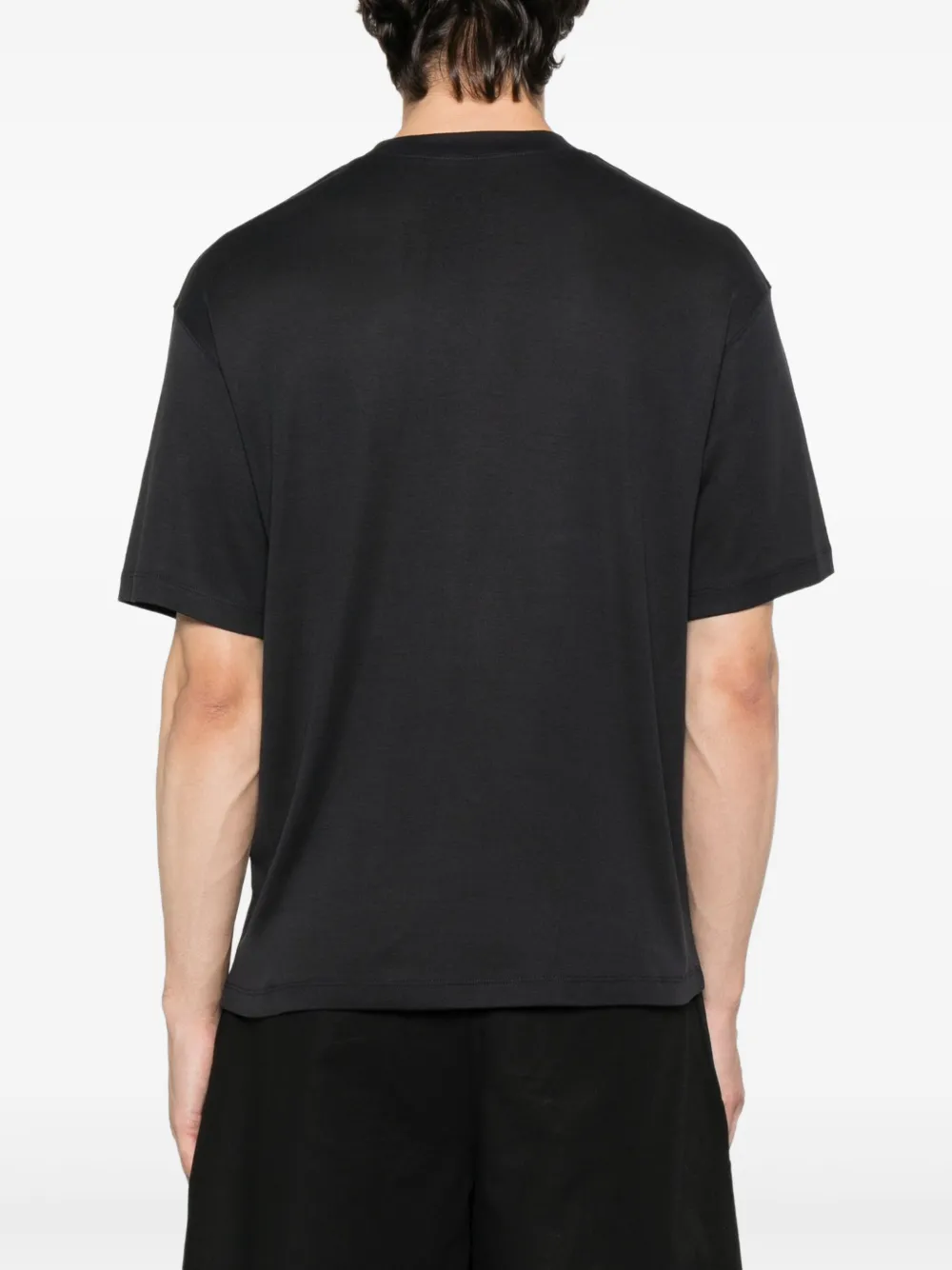 Jacquemus The Stazione T-shirt met ovalen patch Blauw