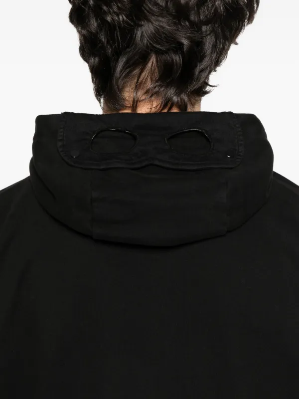 C.P. Company Hooded zip-up Sweatshirt | Black | FARFETCH