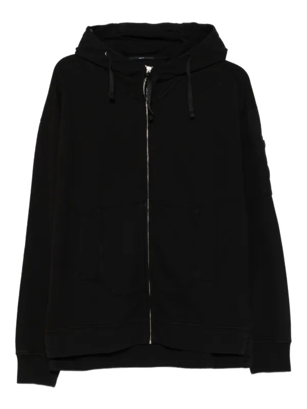 パーカー・フーディ C.P. COMPANY HOODIE C.P. Company Light Fleece Zipped Hoodie Black - 24FW | eBay
