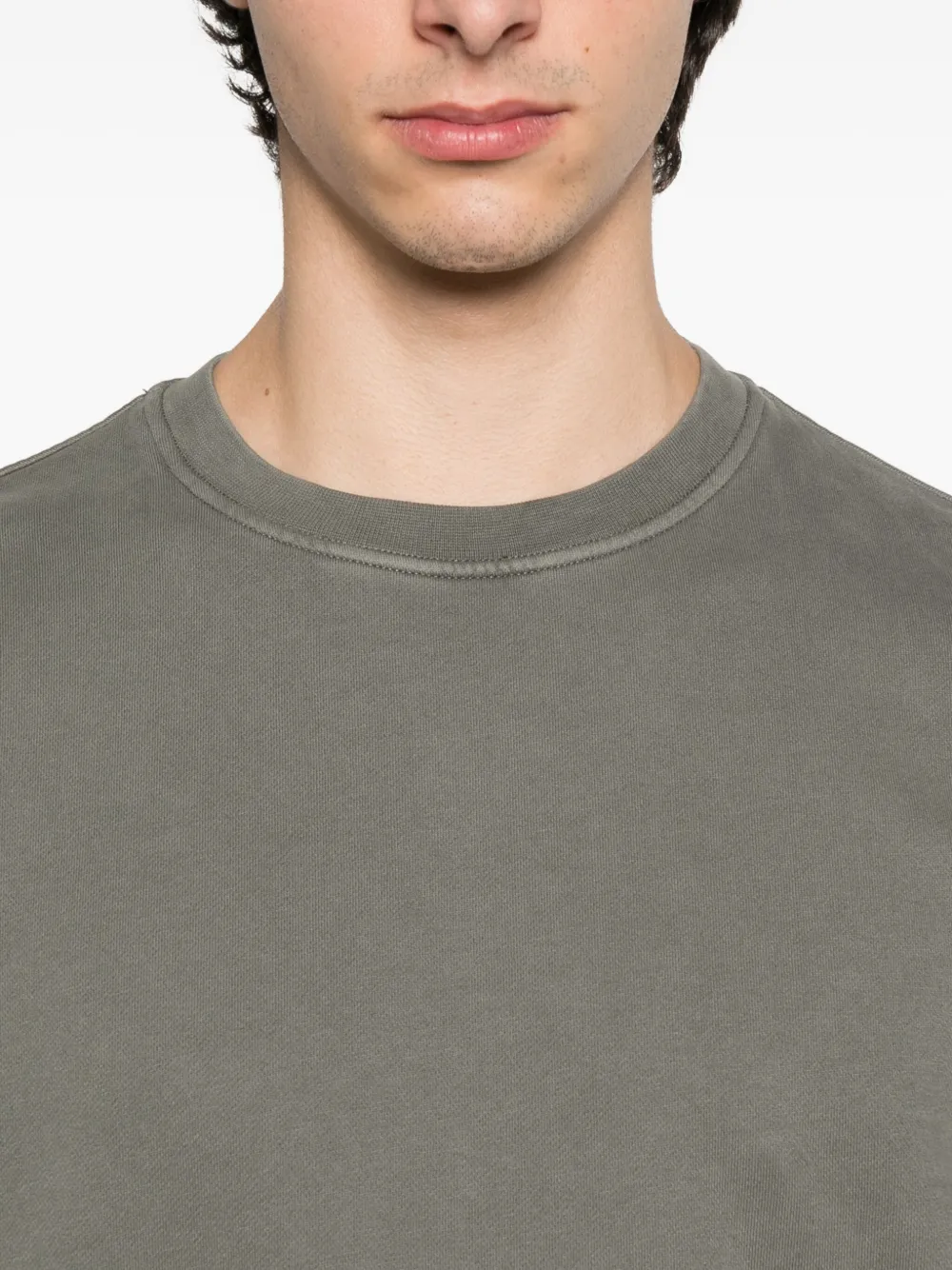 C.P. Company Sweater met zakdetail en ronde hals Groen