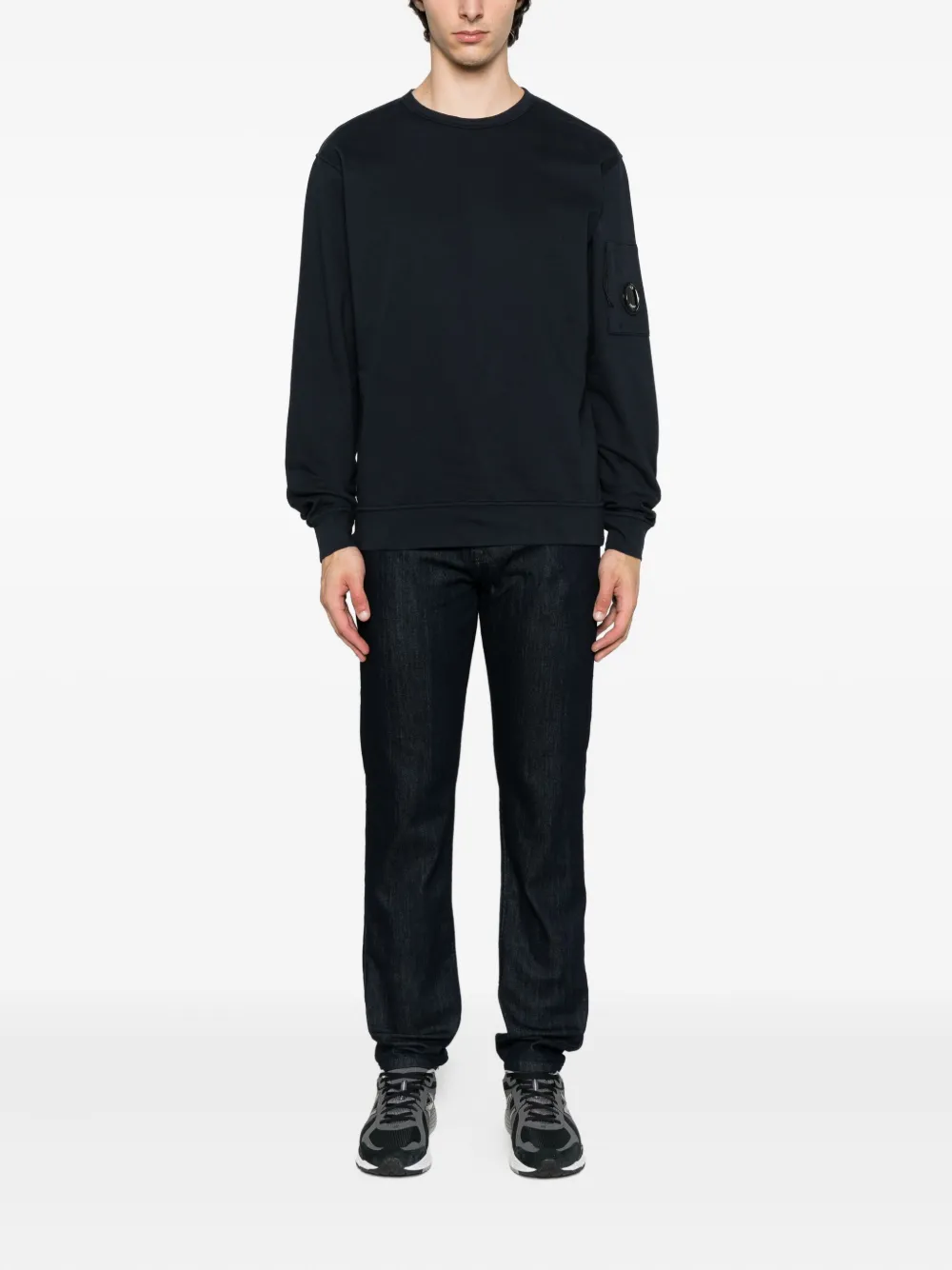 C.P. Company Sweater met logo Blauw