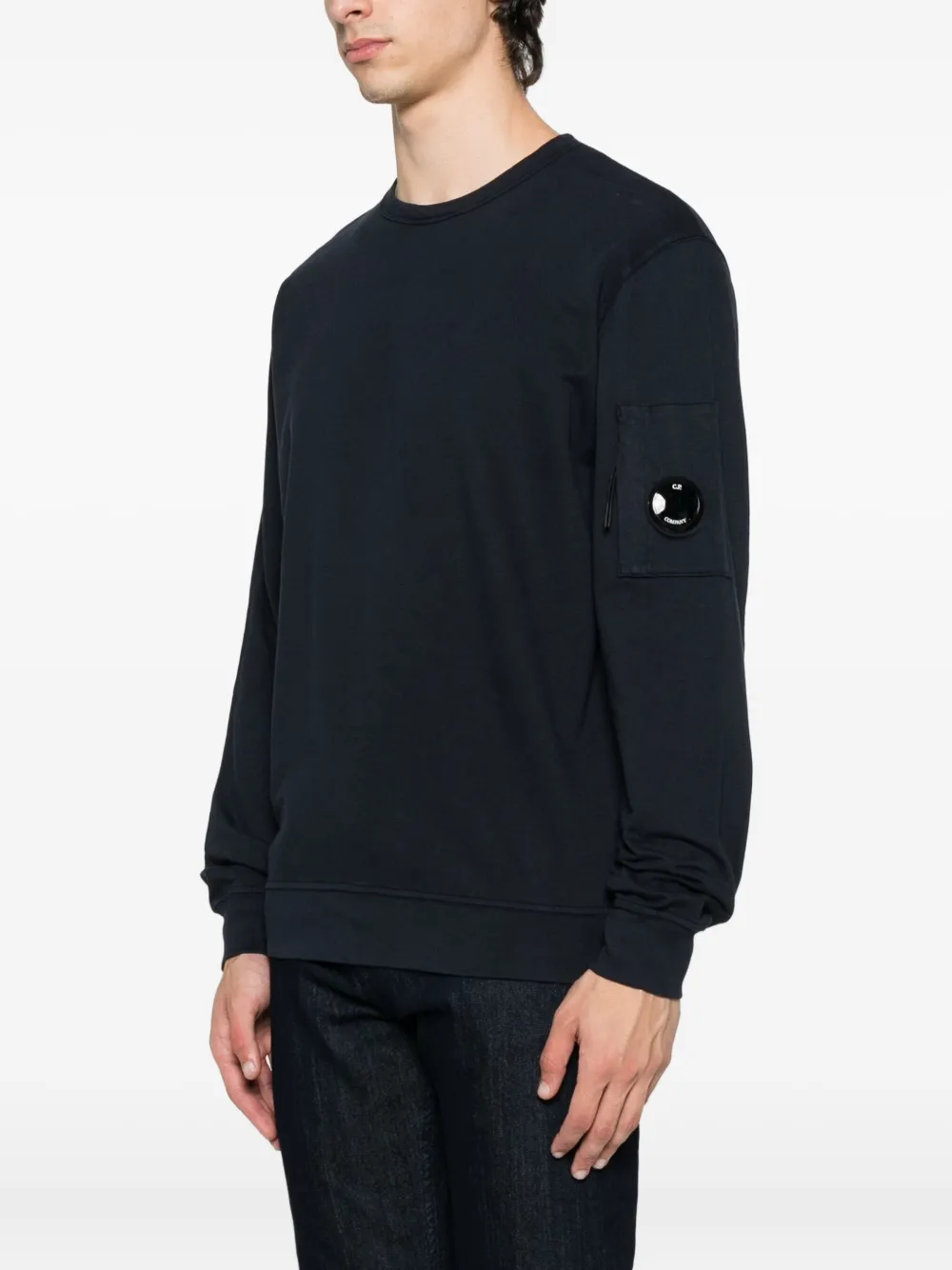 C.P. Company Sweater met logo Blauw
