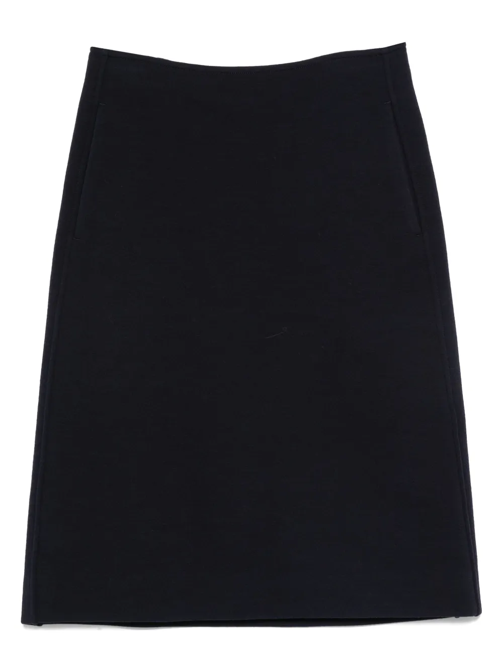Jil Sander Straight midi-rok met naadzakken Blauw