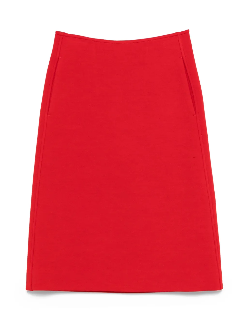 Jil Sander pocket-detail A-line skirt - レッド Jil Sander pocket-detail A-line skirt - レッド