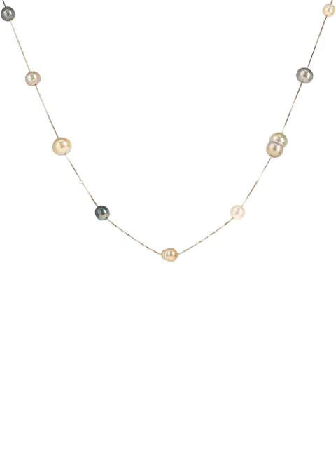 TASAKI pre-owned 18K yellow gold baroque pearl necklace