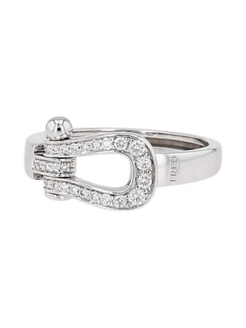Fred 18K white gold Force 10 diamond ring