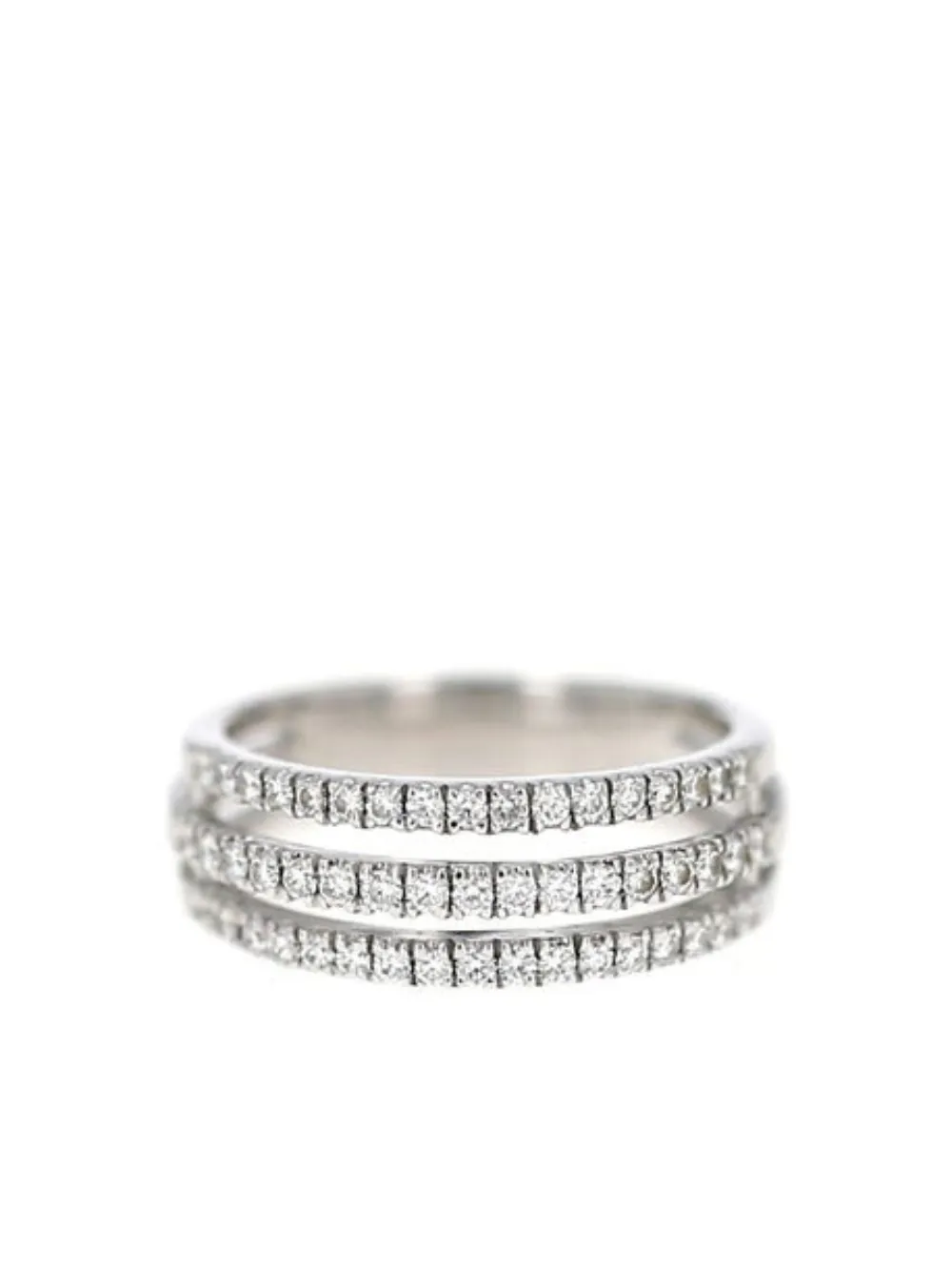 TASAKI pre-owned 18K white gold diamond ring - Silber