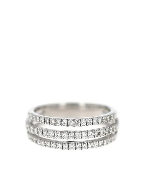TASAKI pre-owned 18K white gold diamond ring