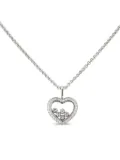 Chopard Pre-Owned 2000s 18K white gold Happy Diamonds diamond necklace - Silver