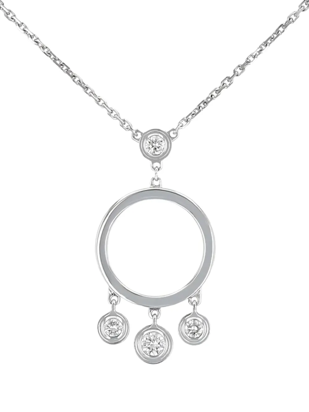 Cartier 2000s 18K white gold Diamant Léger diamond pendant necklace | Women | Image 2