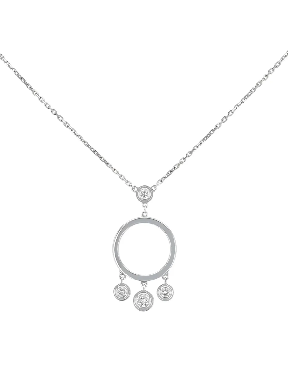 Cartier 2000s Diamant Léger ダイヤモンド ネックレス 18Kホワイトゴールド - シルバートーン Cartier 2000s Diamant Léger ダイヤモンド ネックレス 18Kホワイトゴールド - シルバートーン