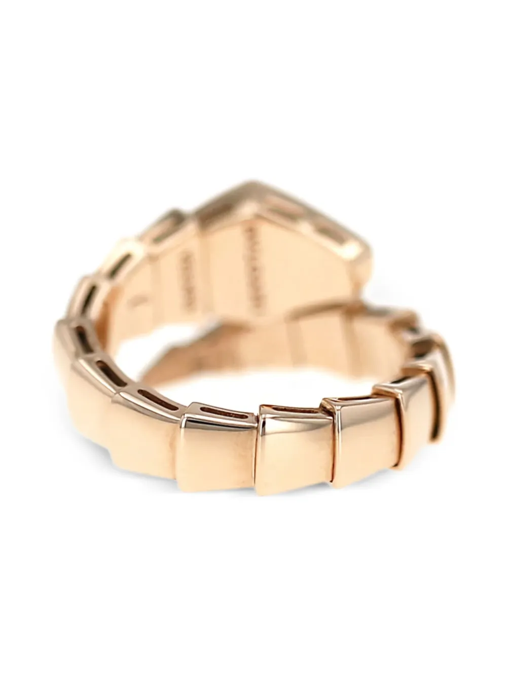 Bvlgari Pre-Owned 18K rose gold Serpent diamond ring | Women | Image 2
