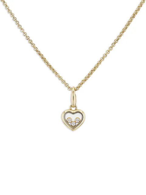 Chopard Pre-Owned 18K yellow gold Heart diamond necklace