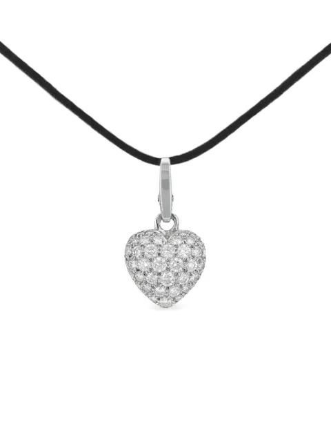 Cartier 18K white gold Coeur et Symbole diamond necklace