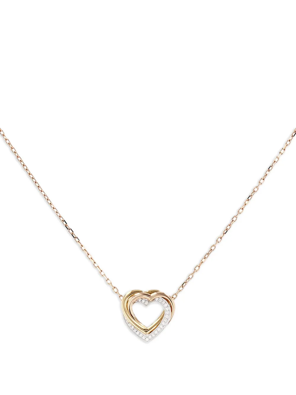 Cartier トリニティ ネックレス 18Kローズゴールド&ホワイトゴールド - ゴールドトーン Cartier トリニティ ネックレス 18Kローズゴールド&ホワイトゴールド - ゴールドトーン