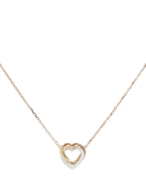 Cartier 18K rose yellow and white gold Trinity necklace