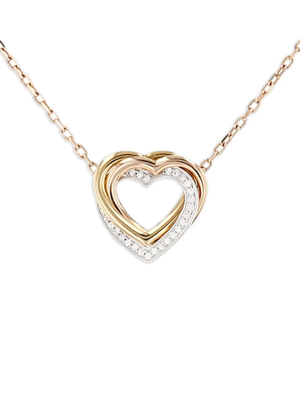 Cartier 18K rose yellow and white gold Trinity necklace | Image 2