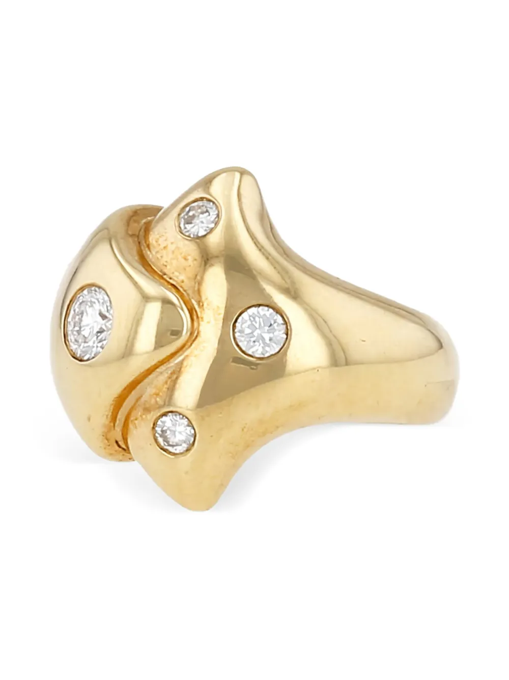 Cartier ダイヤモンド リング 18Kイエローゴールド - ゴールドトーン Cartier ダイヤモンド リング 18Kイエローゴールド - ゴールドトーン