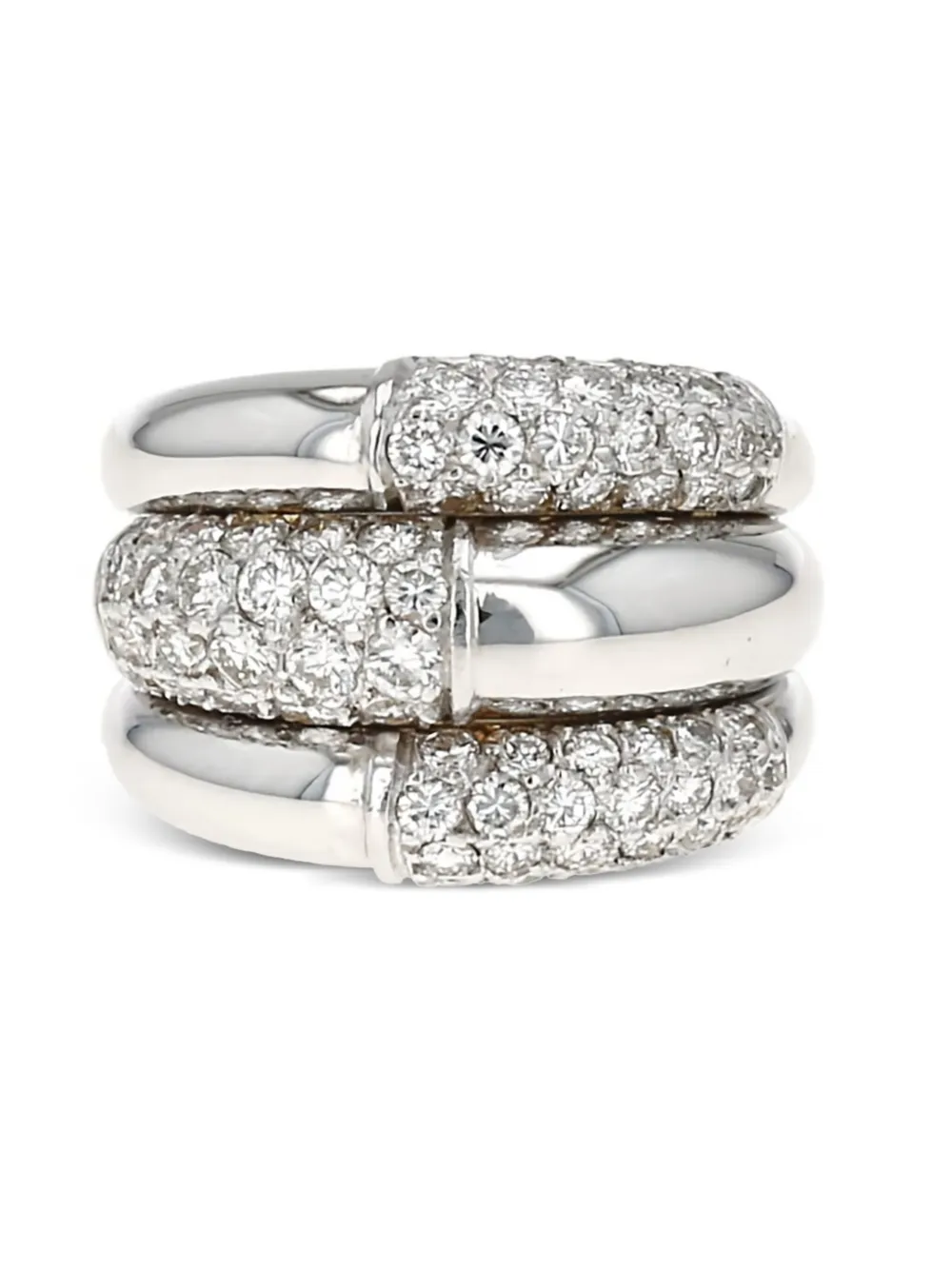 Cartier ダイヤモンド リング 18Kホワイトゴールド - シルバートーン Cartier ダイヤモンド リング 18Kホワイトゴールド - シルバートーン