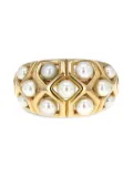 Van Cleef & Arpels Vintage pre-owned 18kt yellow gold pearl ring
