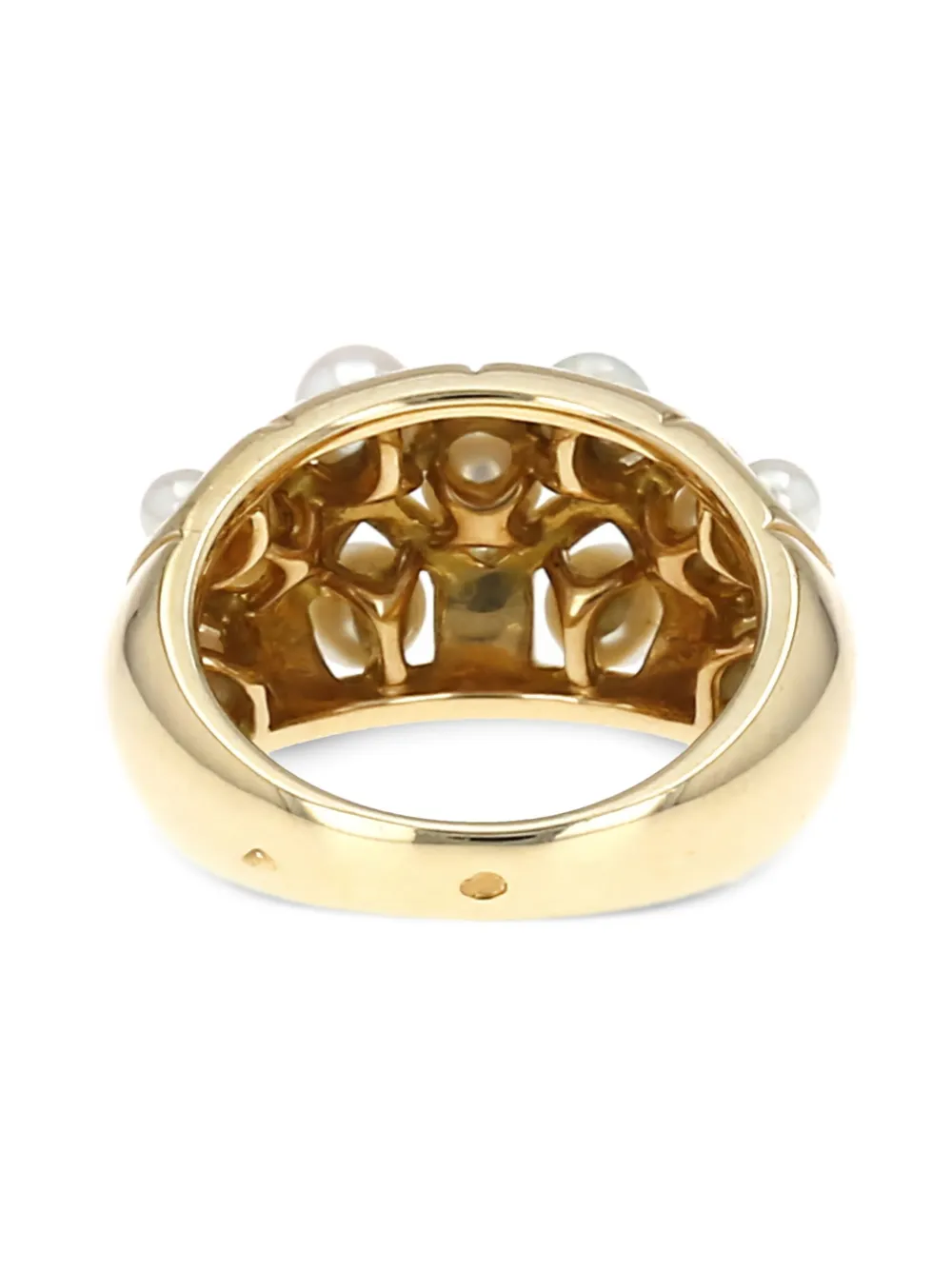 Van Cleef & Arpels Vintage pre-owned 18kt yellow gold pearl ring | Image 2