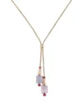 Bvlgari Pre-Owned rose gold diamond chalcedony amethyst necklace - Purple,blue,white,pink,multicolors