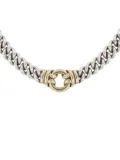 Hermès Pre-Owned yellow gold and silver chain necklace