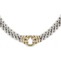 Hermès Pre-Owned yellow gold and silver chain necklace