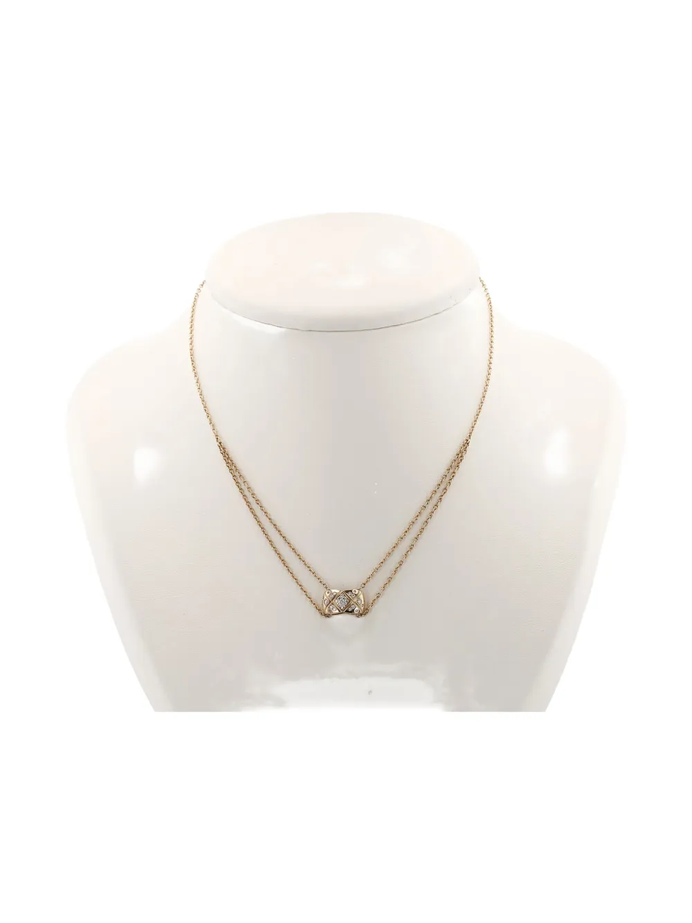 Pre-owned Chanel Yellow Gold Diamonds Necklace