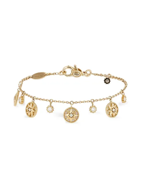 Christian Dior Pre-Owned yellow gold Rose des Vents diamond bracelet