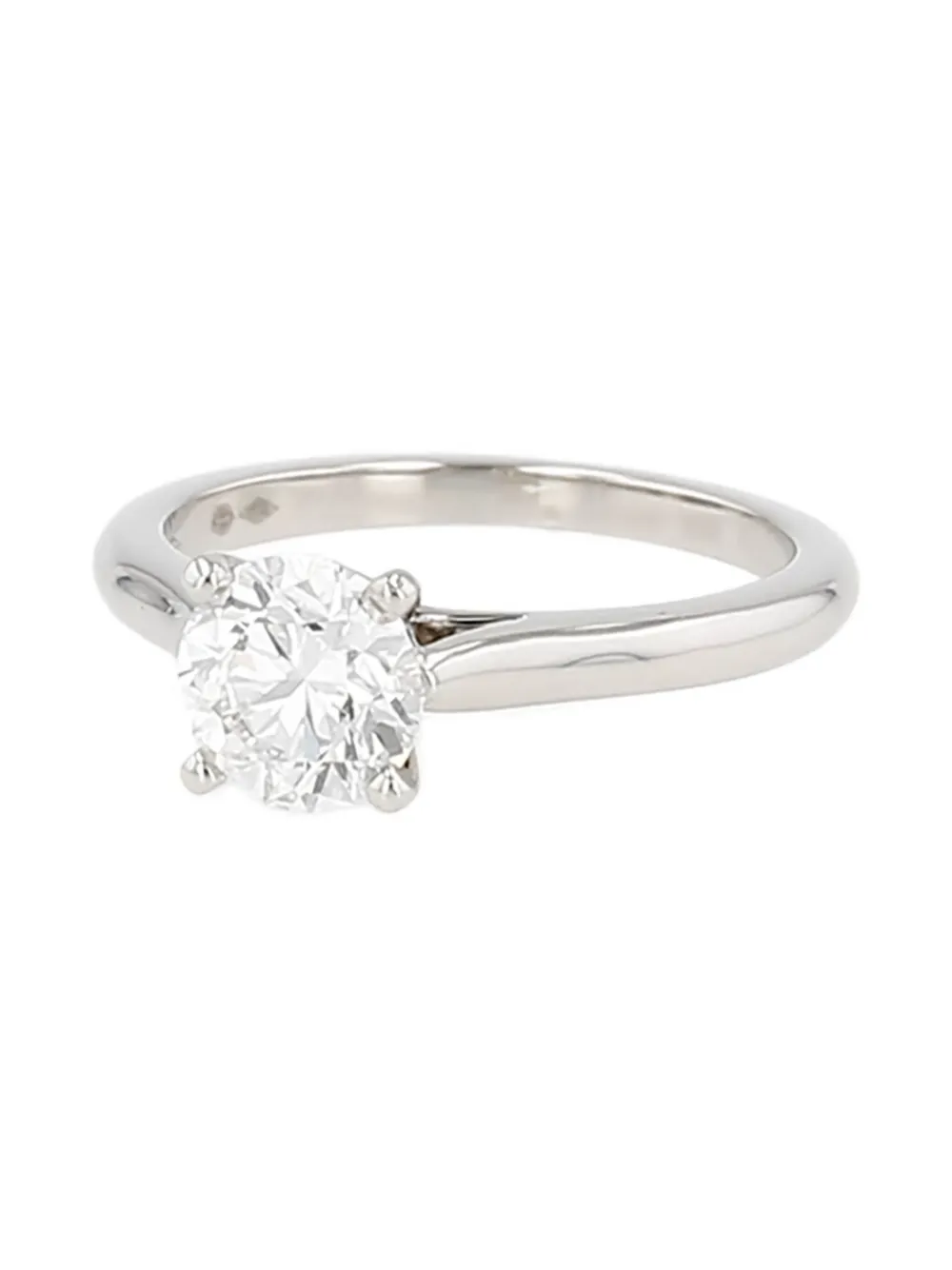 Cartier 1895 platinum Solitaire diamond ring - Argento