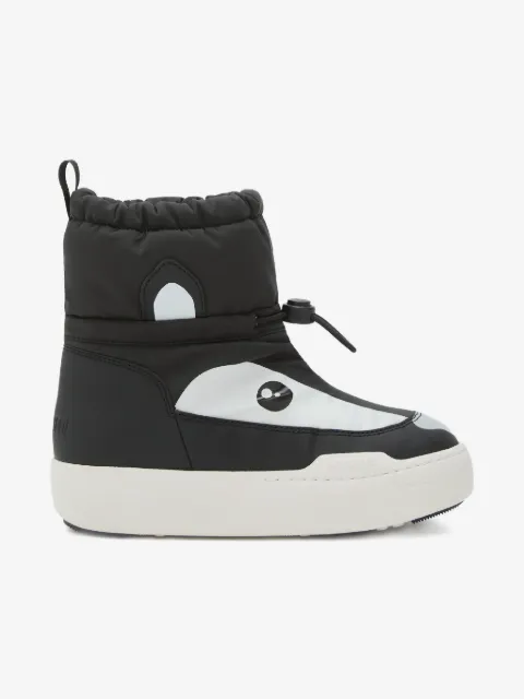 Moon Boot Kids Park Strap panda face snow boots
