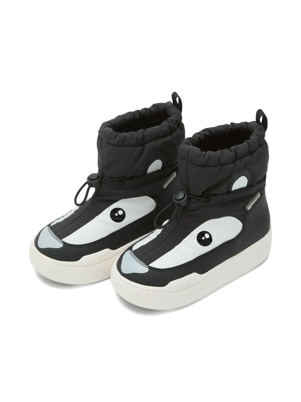 Moon Boot Kids Park Strap panda face snow boots Black