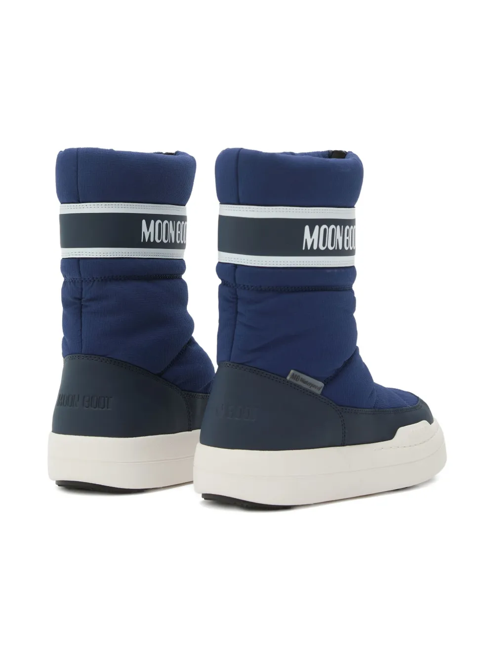 Moon Boot Kids Park Strap zip-front quilted snow boots Blue