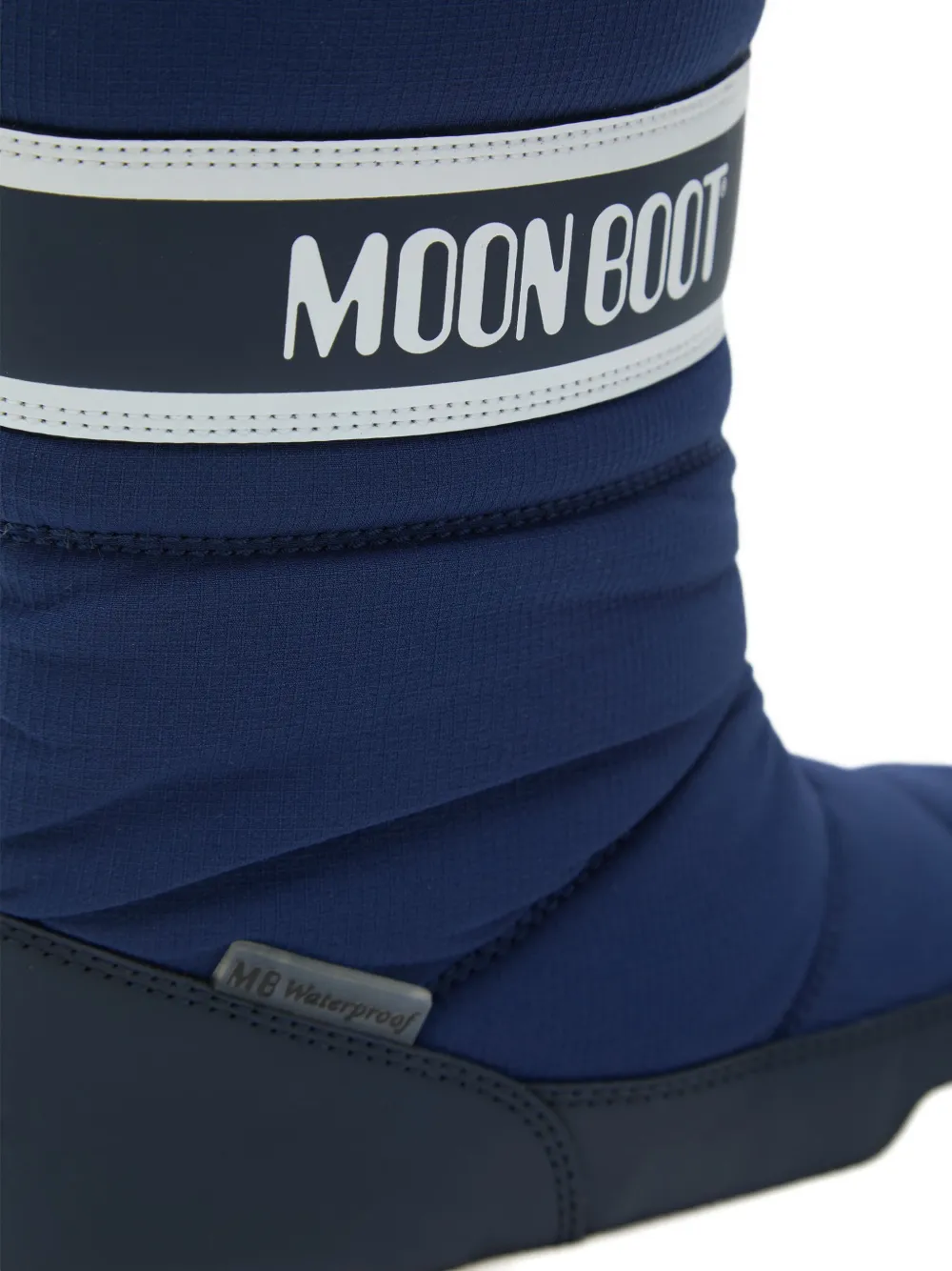 Moon Boot Kids Park Strap zip-front quilted snow boots Blue