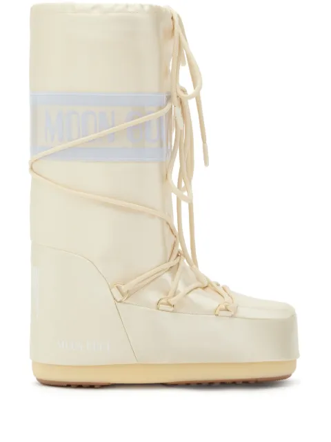 Moon Boot Kids botas con agujetas y logo