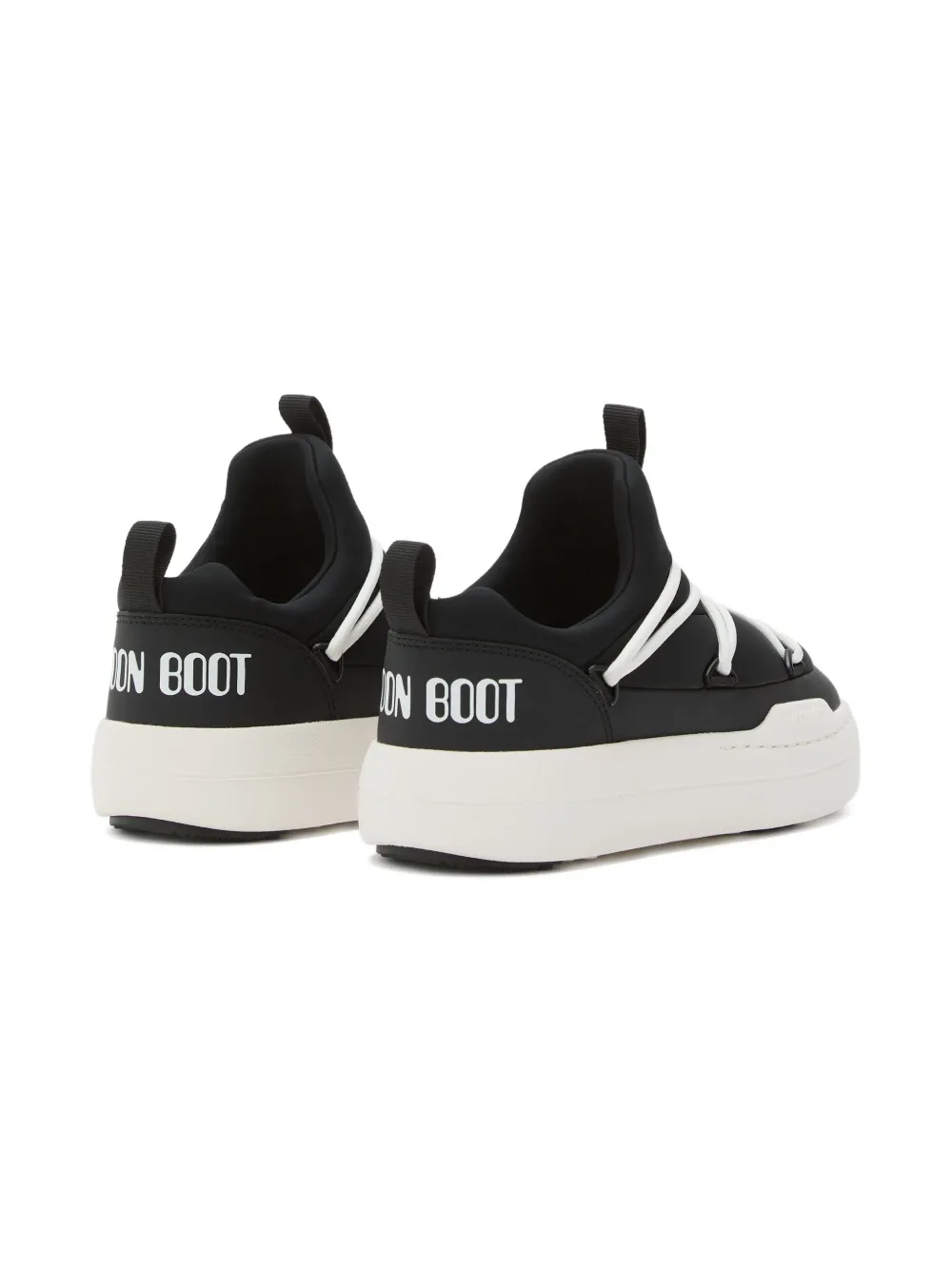 Moon Boot Park Lace-up Sneakers In Black