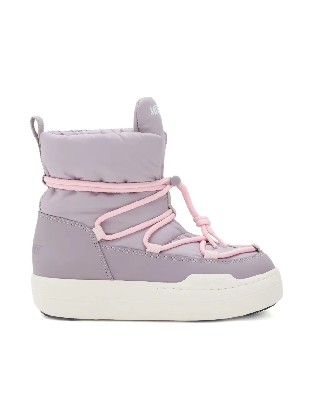 Moon Boot Kids padded lace-up snow boots Purple
