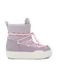 Moon Boot Kids padded lace-up snow boots - Purple