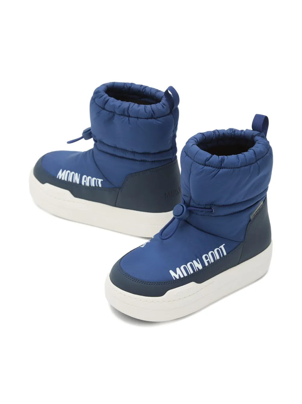Moon Boot Kids Park Strap padded snow boots Blue
