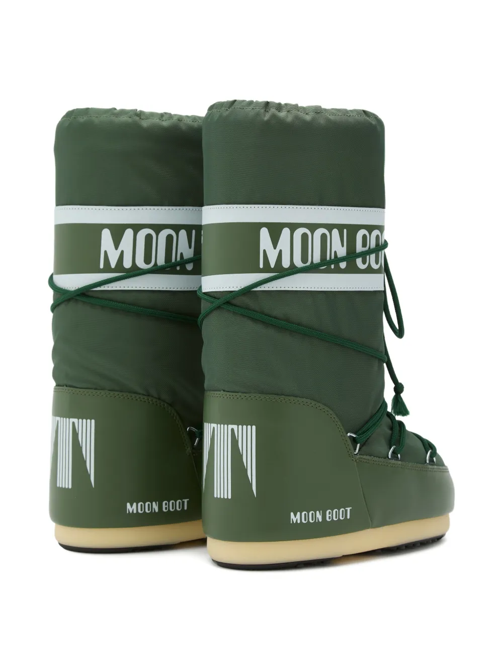 Moon Boot Kids Nylon veterlaarzen Groen