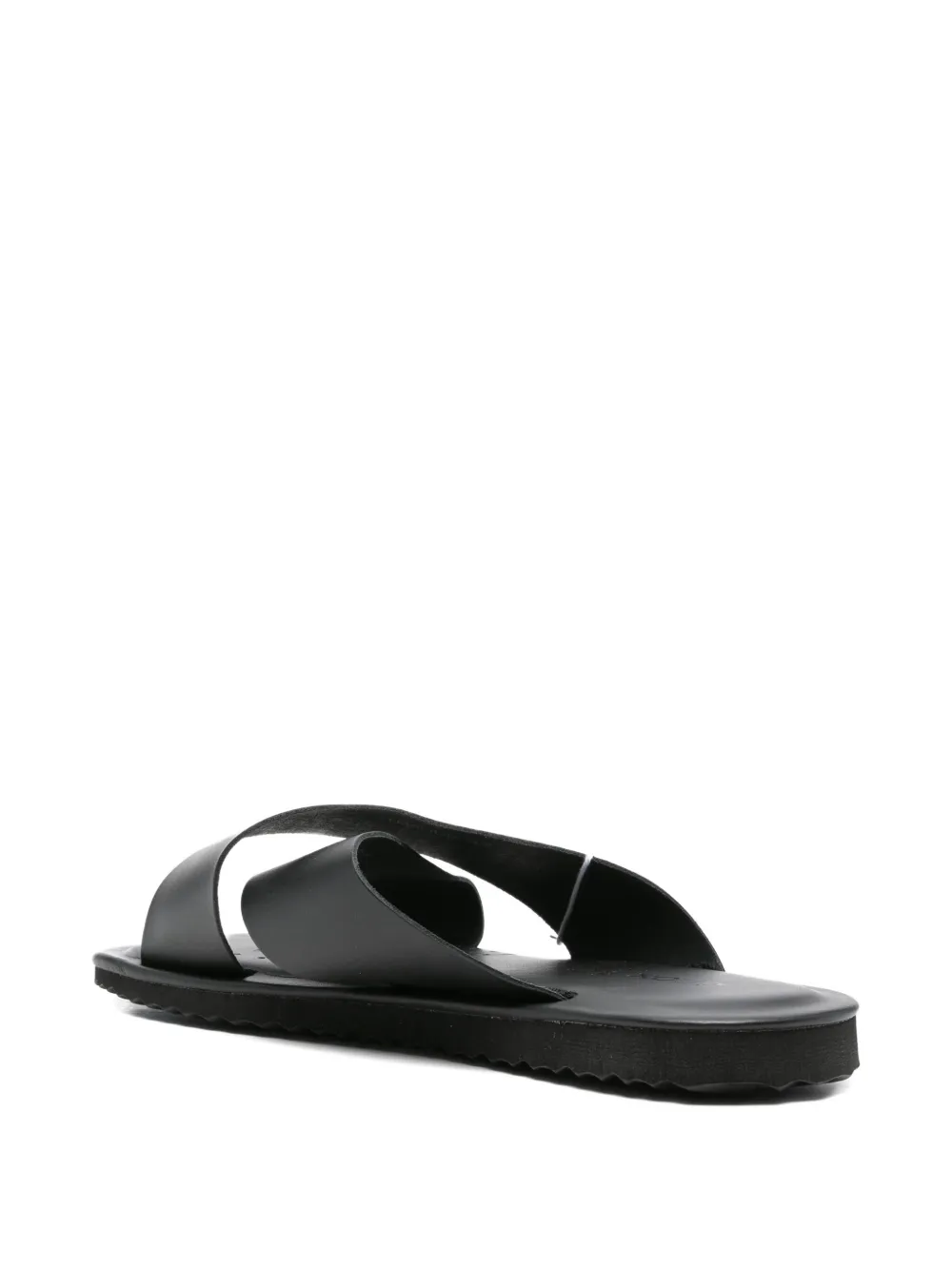 Geox Erice cross-strap leather sandals Black