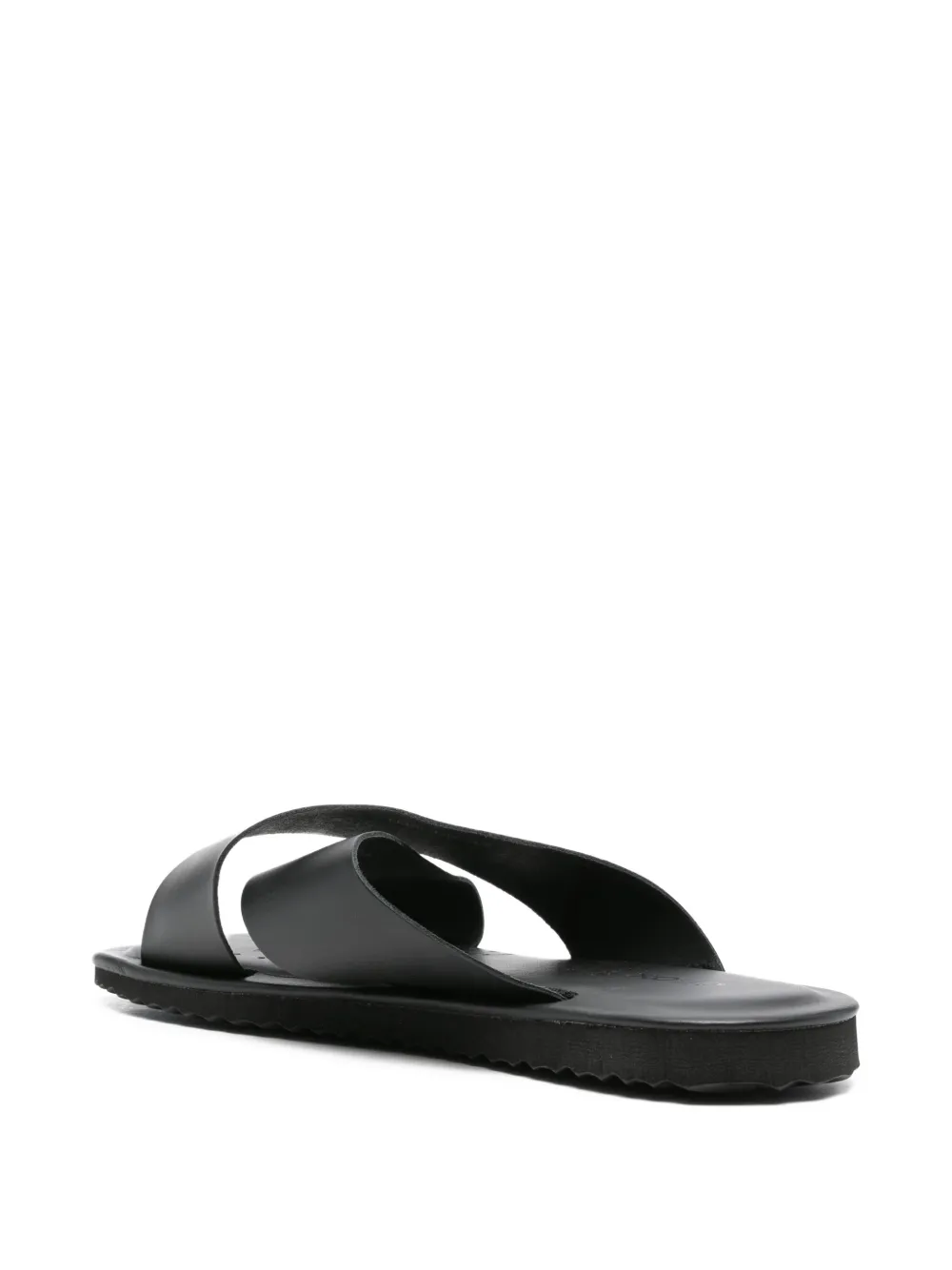Geox Erice cross-strap leather sandals Black