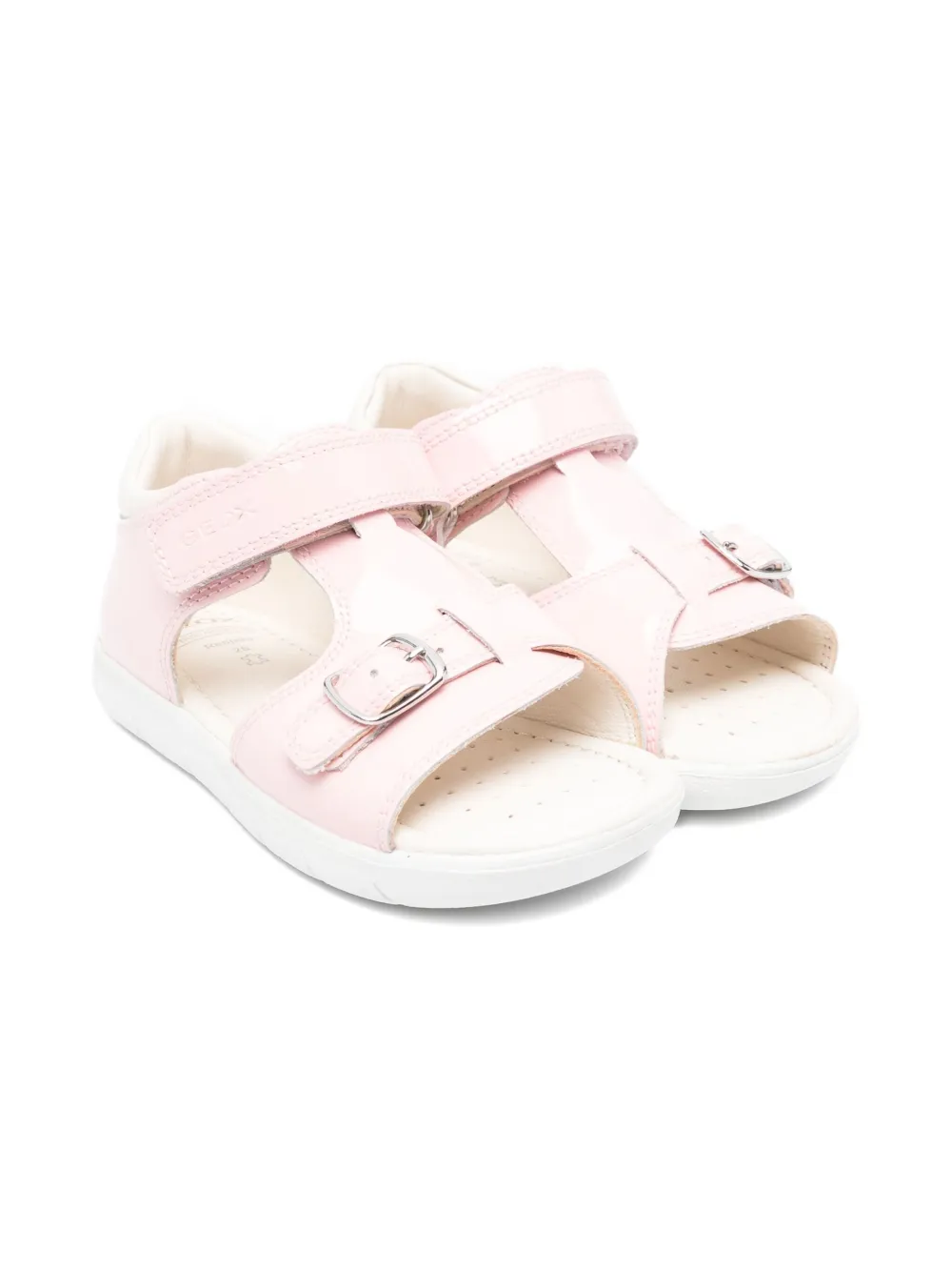 Geox Kids Alul buckle-fastening leather sandals Pink