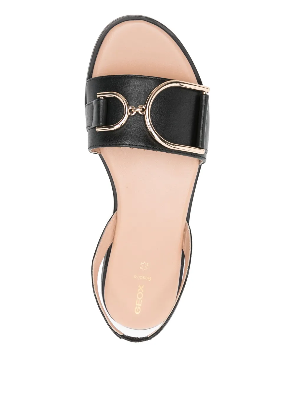 Geox Naileen buckle slingback sandals Black