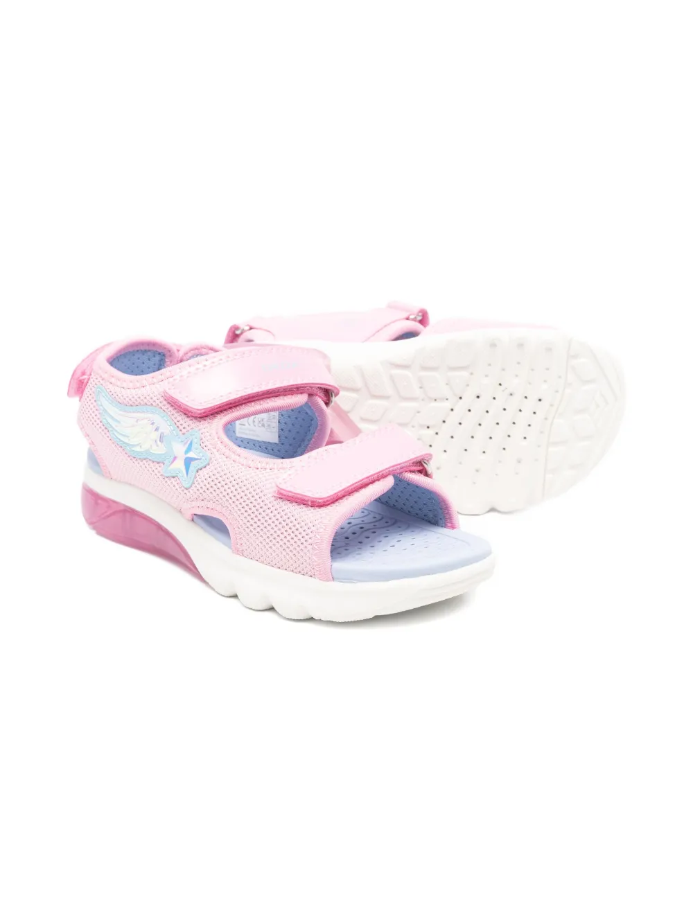 Geox Kids Ciberdron wing star sandals Pink